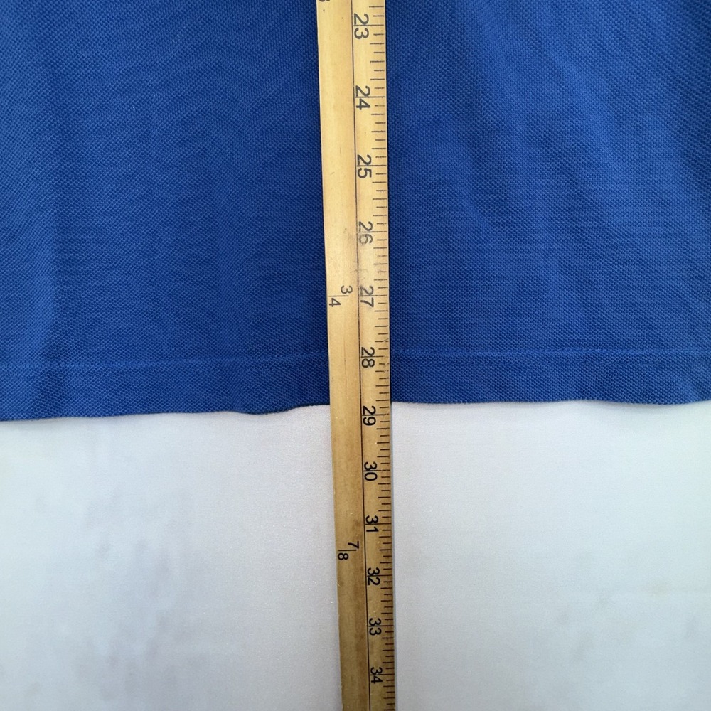 Hugo Boss Polo Shirt Mens XL Blue Modern Fit Tipped Collar Pique Short Sleeve - Picture 4 of 9